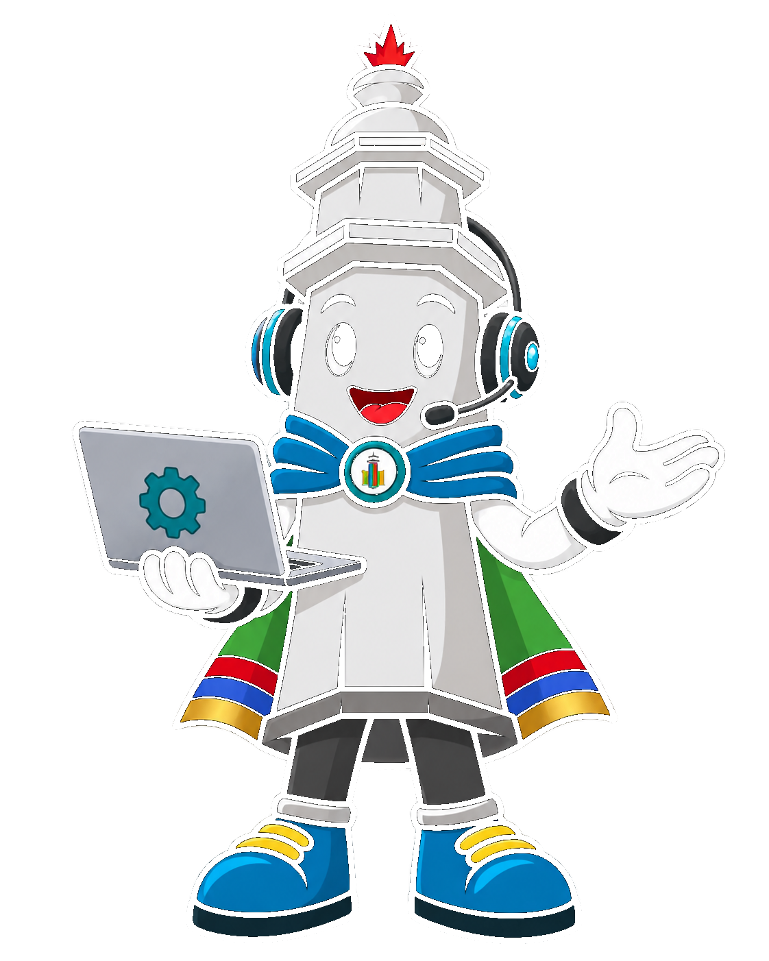 Maskot Helpdesk siap membantu layanan IT